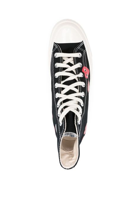 chuck 70 multi hearts sneakers unisex black COMME DES GARÇONS PLAY X CONVERSE | AZ-K127-0011